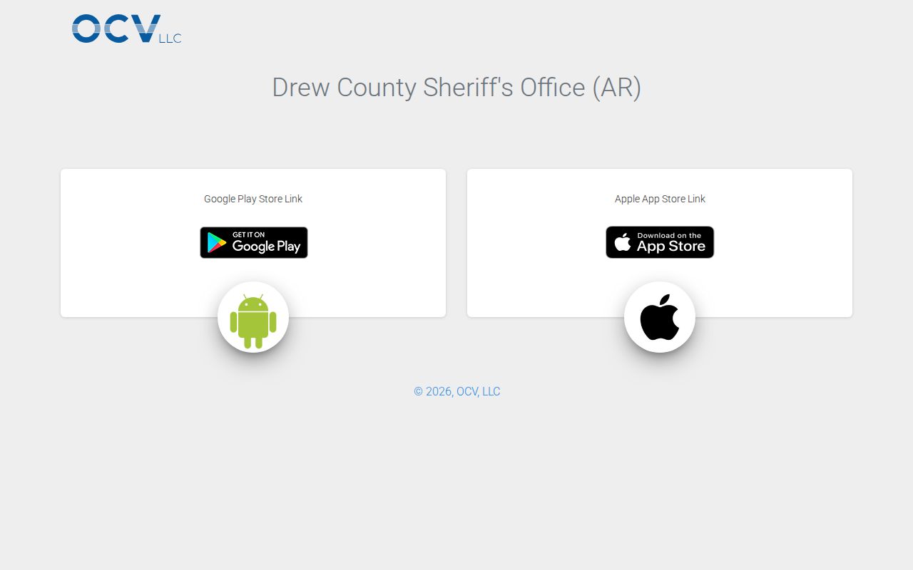 Drew County sheriff app inmate and booking record access
