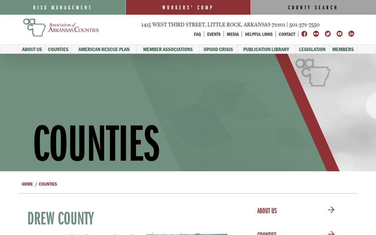 Drew County official sheriff and clerk directory for warrant records